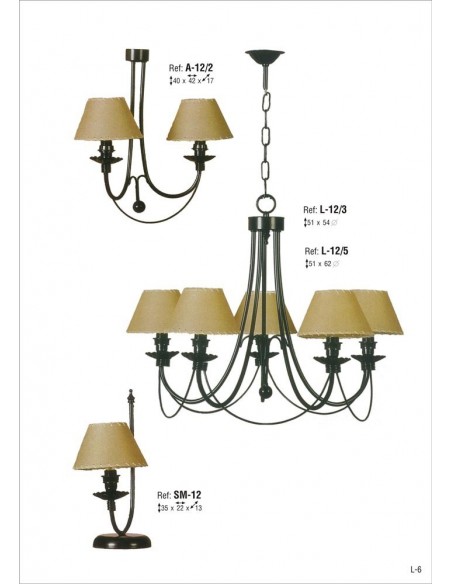 Lámparas Rústicas con Pantallas