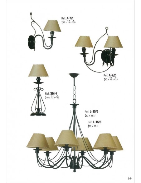 Apliques Pared Hierro