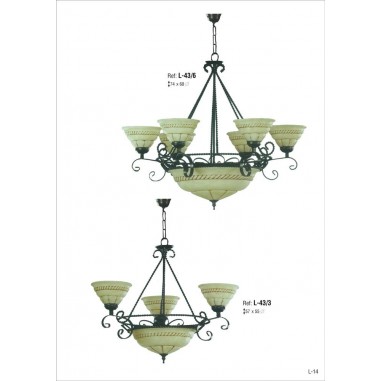 Lámparas de Hierro con Tulipas