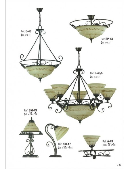 Lámparas Colgantes Forja