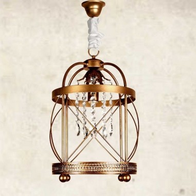 Farol de Interior con Copens de Cristal