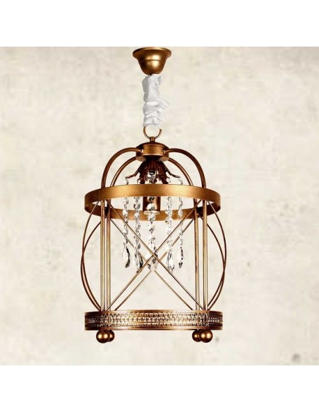 Farol de Interior con Copens de Cristal