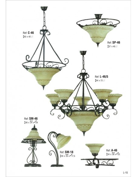 Lámparas Colgantes Forja Online