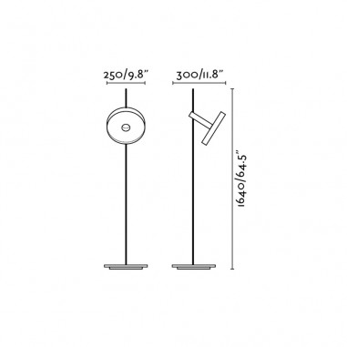 Lámpara de Pie Articulada