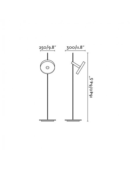 Lámpara de Pie Articulada