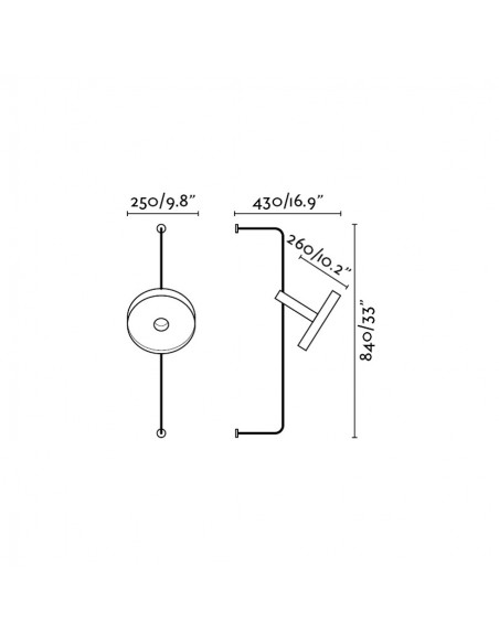 Lámpara de Pared Orientable
