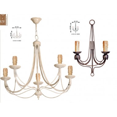 Iluminación Forja Fabricada en España Iluminación Forja Fabricada en España