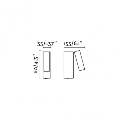 Aplique Moderno de Acero