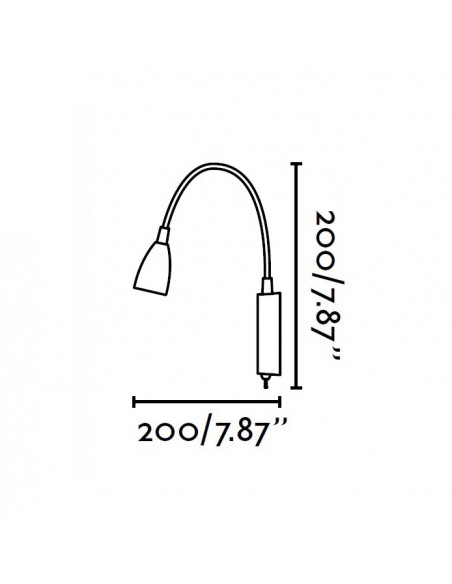 Aplique Lector Led Bed