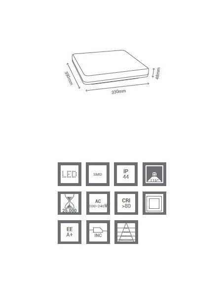 Sevilla Iluminación Adosado