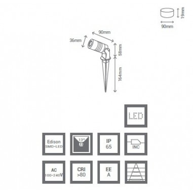 Estacas Led Luz Cálida