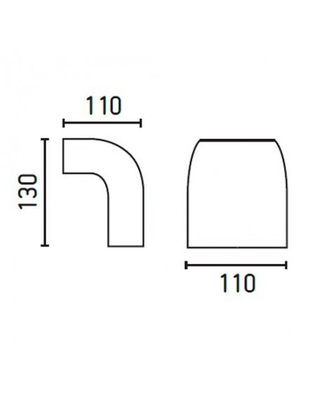 Apliques Exterior Gris Oscuro
