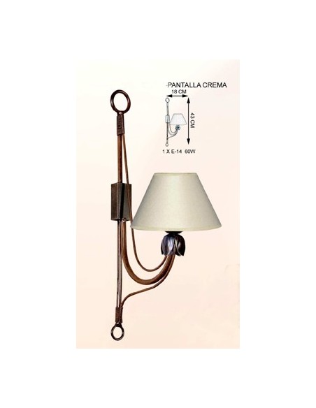 Apliques Pantalla Crema