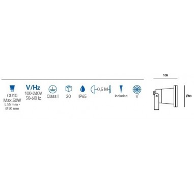 Proyector Césped con Estaca