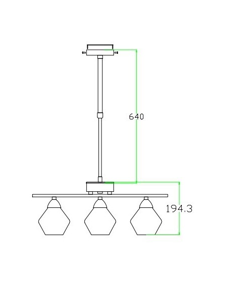Mesas Lámparas con Tulipas Colgantes
