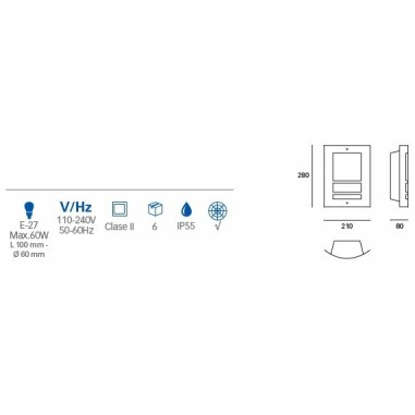 Aplique Acero Inoxidable AISI 304