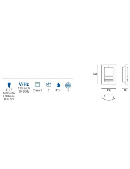 Aplique Acero Inoxidable AISI 304