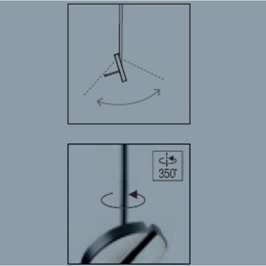 Lámpara de Techo Orientable